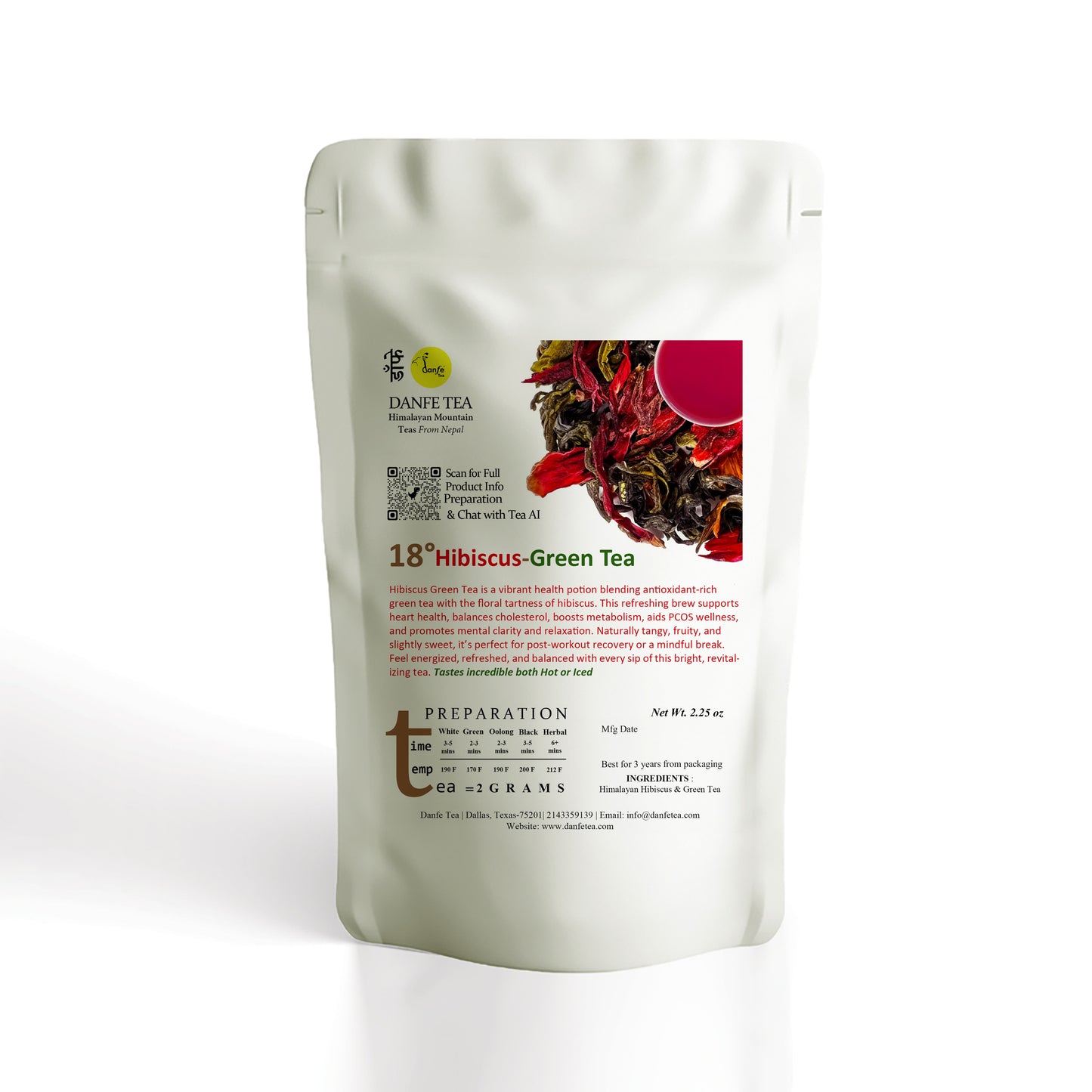 18° Hibiscus Green Tea