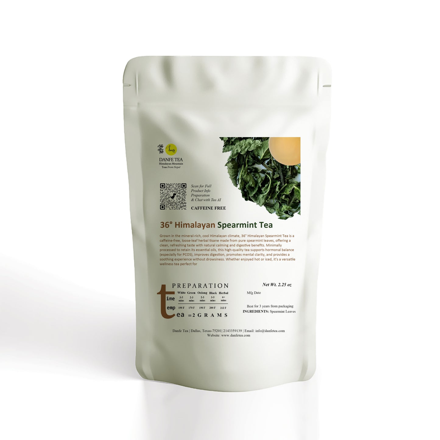 36° Himalayan Spearmint Tea (Caffeine-Free)