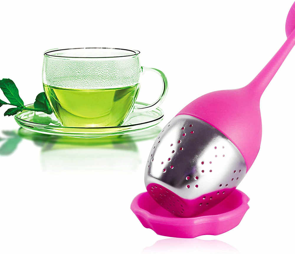 Silicone Handle Tea Infuser - Stylish, Durable, and Perfect for Loose Leaf Tea