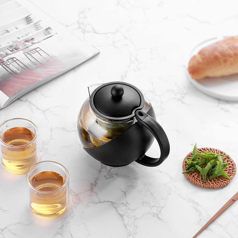 25 oz Glass Teapot with Stainless Steel Infuser – Elegant, Durable, and Perfect for Loose Leaf Tea