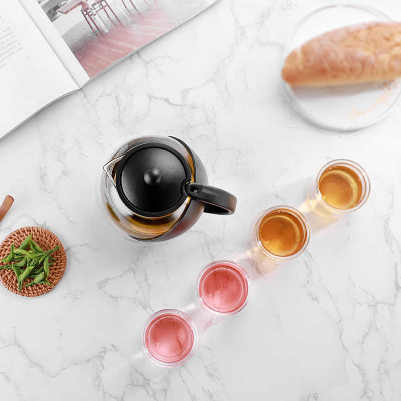 Detox Teas with Free 25 Oz Glass Teapot - Caffeine Free