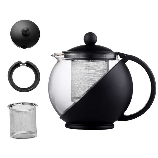 25 oz Glass Teapot with Stainless Steel Infuser – Elegant, Durable, and Perfect for Loose Leaf Tea