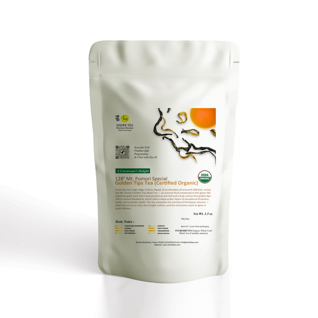 128° Mt. Pumori Golden Tips Tea – USDA Certified Organic