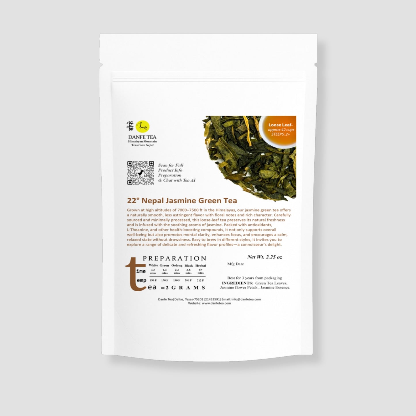 22° Nepal Jasmine Green Tea