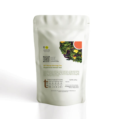 39° Mango Moringa Tea (Caffeine-Free Superfood Herbal Tea)