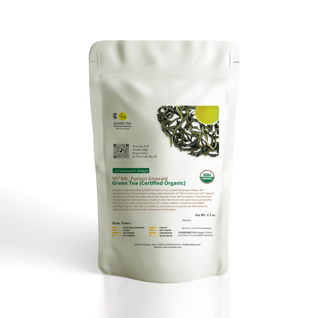 95° Mt. Pumori Emerald Green Tea – USDA Certified Organic