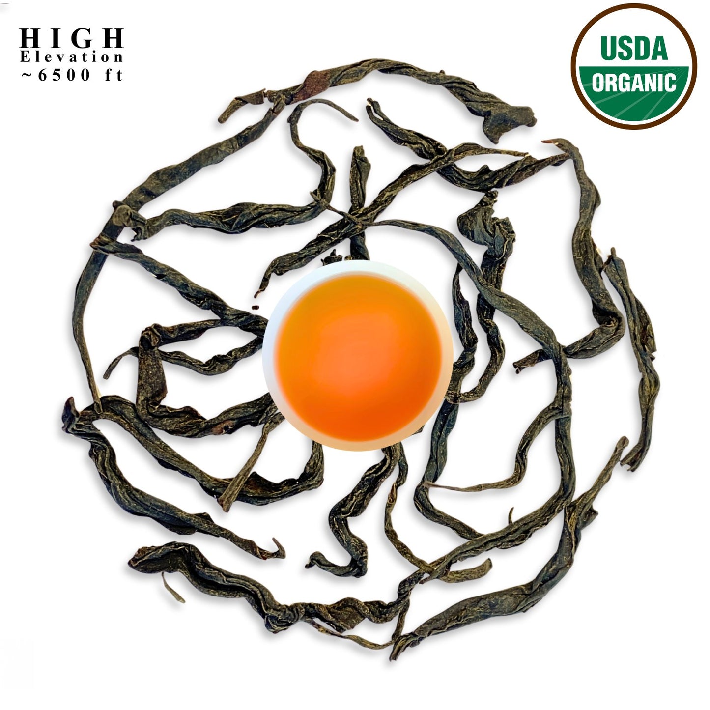 108° Mt. Pumori Whole Leaf Black Tea – USDA Certified Organic