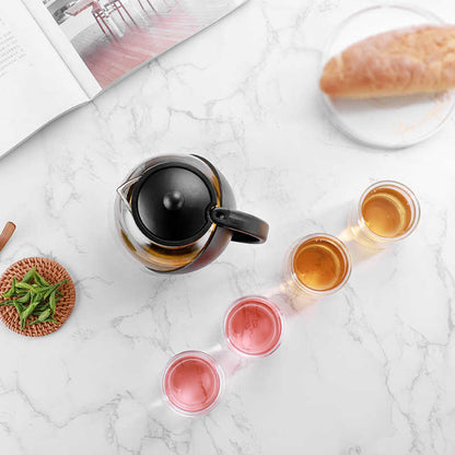 Detox Teas with Free 25 Oz Glass Teapot - Caffeine Free
