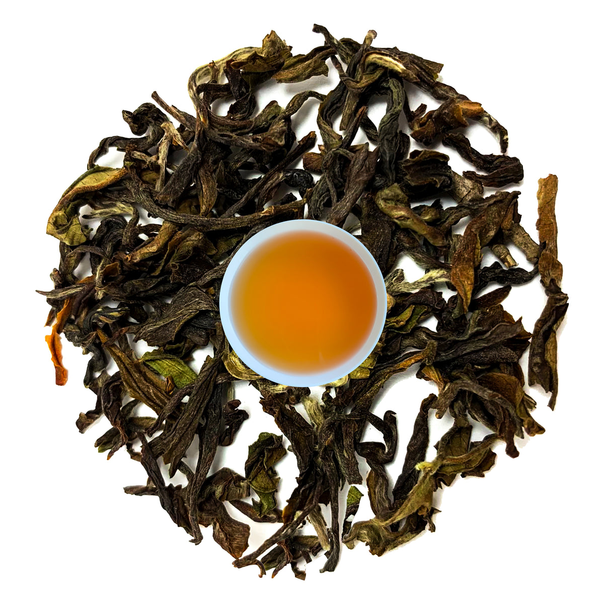 Danfe Tea 27° Himalayas Best Oolong Tea with loose leaves and amber tea liquor