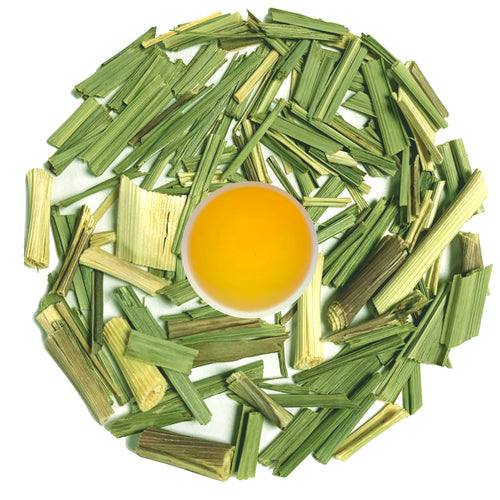 Lemongrass is Caffeine free herbal tea that smells incredibly fresh when dry or brewed. This Health beneficial, Zesty and refreshing tea tastes mildly citrusy with a gingery undertone that could instantly  elevate your mood. Can be served as hot or Iced tea.